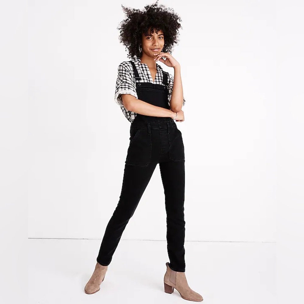 Madewell Skinny Overalls in Lunar Wash
